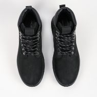 Picture of KARL LAGERFELD MEN'S KAPRI LUG HI LACE NUBUCK BOOTS BLACK 3