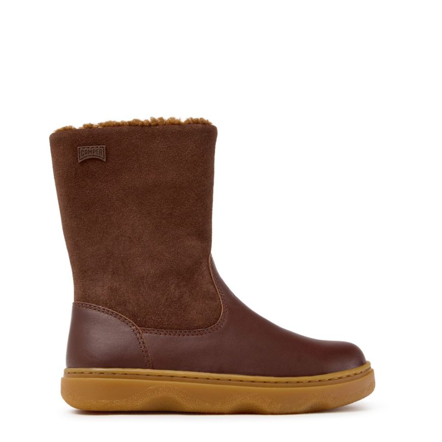 Снимка на CAMPER ДЕТСКИ ВИСОКИ БОТИ KIDDO BROWN