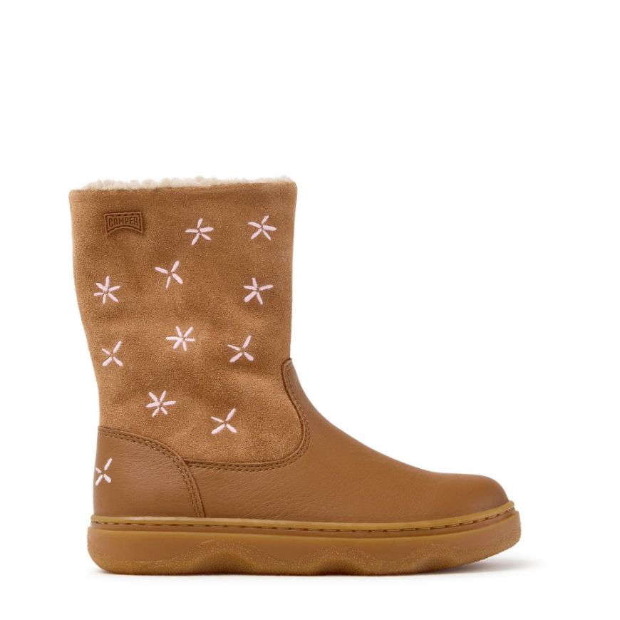 Снимка на CAMPER ДЕТСКИ ВИСОКИ БОТИ KIDDO BROWN