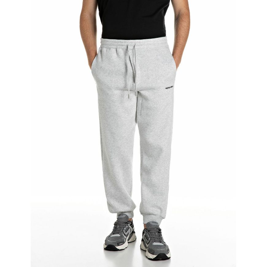 Снимка на REPLAY МЪЖКИ ПАНТАЛОН DNM REGULAR LIGHT TERRY JOGGERS ICE GREY MELANGE
