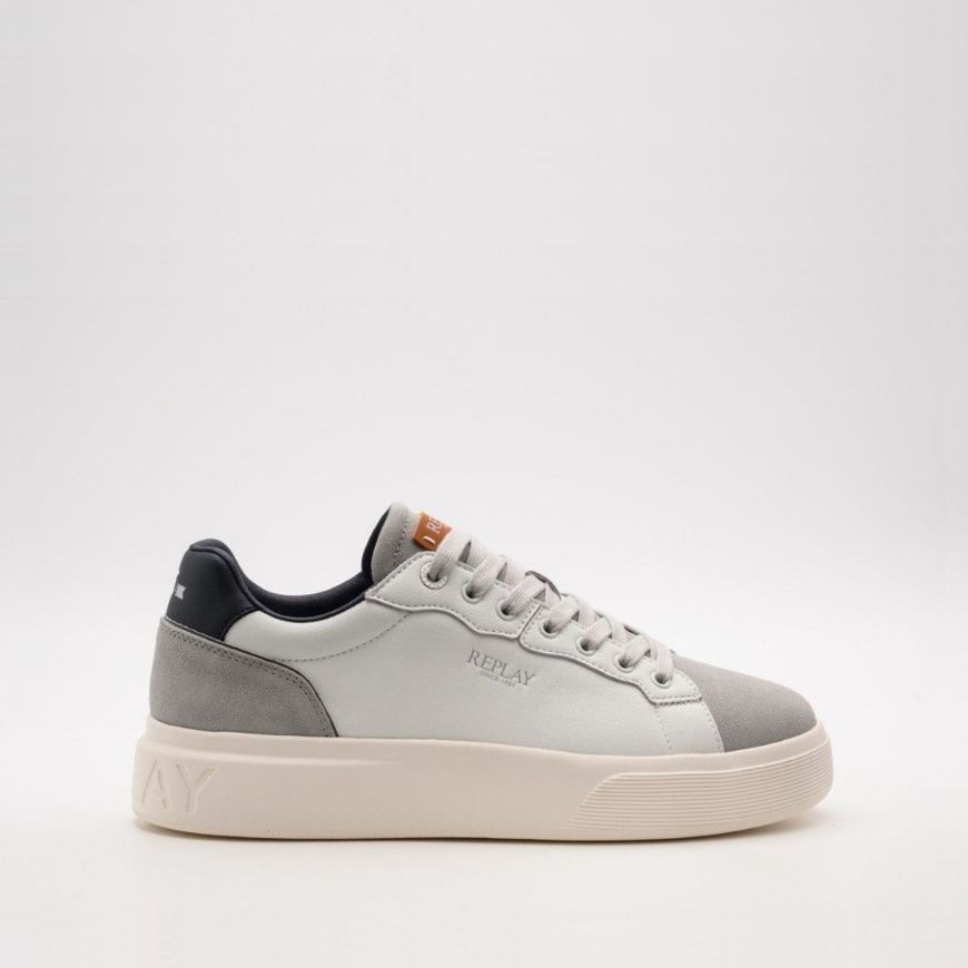 Снимка на REPLAY МЪЖКИ СПОРТНИ ОБУВКИ NOTTING VOLT LEATHER SNEAKERS GREY/WHITE