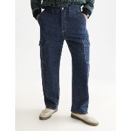 Picture of SCOTCH&SODA MEN'S THE PITCH LOOSE CARGO JEANS - DEEP WEAVE 4