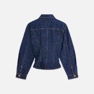 Picture of SCOTCH&SODA WOMEN'S WAISTED DENIM JACKET - DEEP WEAVE 2