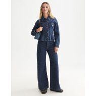 Picture of SCOTCH&SODA WOMEN'S WAISTED DENIM JACKET - DEEP WEAVE 7
