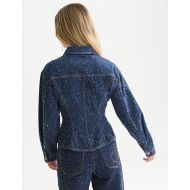 Picture of SCOTCH&SODA WOMEN'S WAISTED DENIM JACKET - DEEP WEAVE 5
