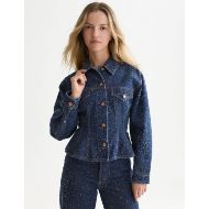 Picture of SCOTCH&SODA WOMEN'S WAISTED DENIM JACKET - DEEP WEAVE 4