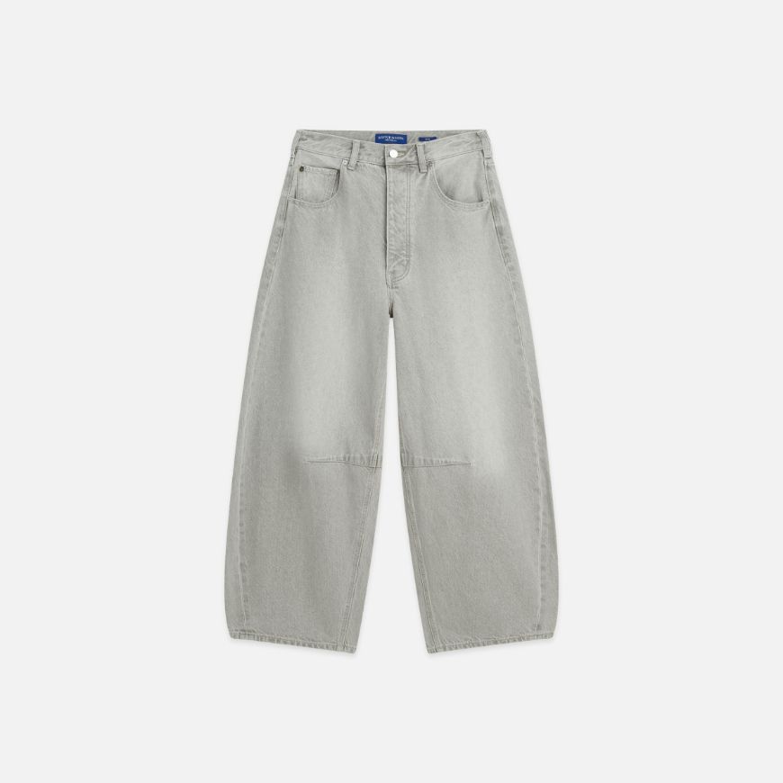 Picture of SCOTCH&SODA WOMEN'S EVE MID RISE BARREL LEG - BURST CLOUD - BURST CLOUD