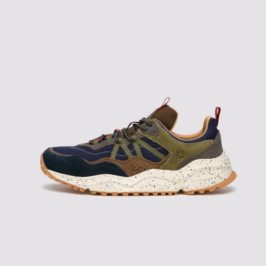 Снимка на FLOWER MOUNTAIN МЪЖКИ СПОРТНИ ОБУВКИ SANCHIA UNI SUEDE AND FABRIC SNEAKERS - BLACK-BROWN-MUD