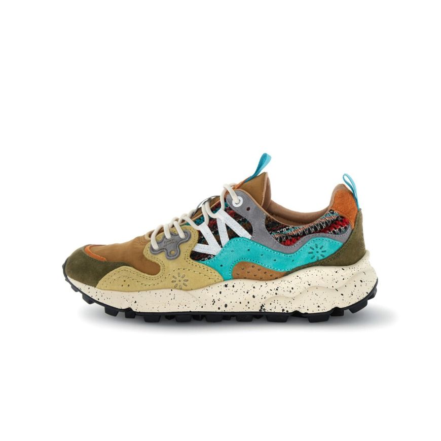 Снимка на FLOWER MOUNTAIN ДАМСКИ СПОРТНИ ОБУВКИ YAMANO 3 UNI SUEDE AND FABRIC SNEAKERS - BROWN-COGNAC-OCHER