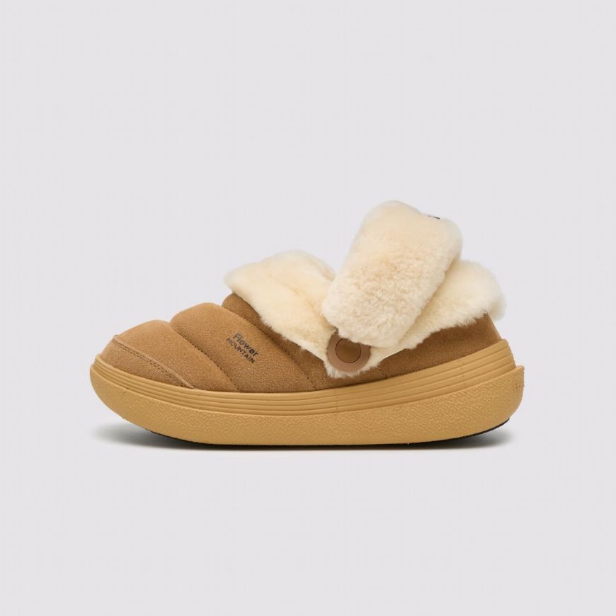 Снимка на FLOWER MOUNTAIN ДАМСКИ СПОРТНИ ОБУВКИ FAMI SLIPPER UNI SUEDE AND WOOL SNEAKERS - BROWN