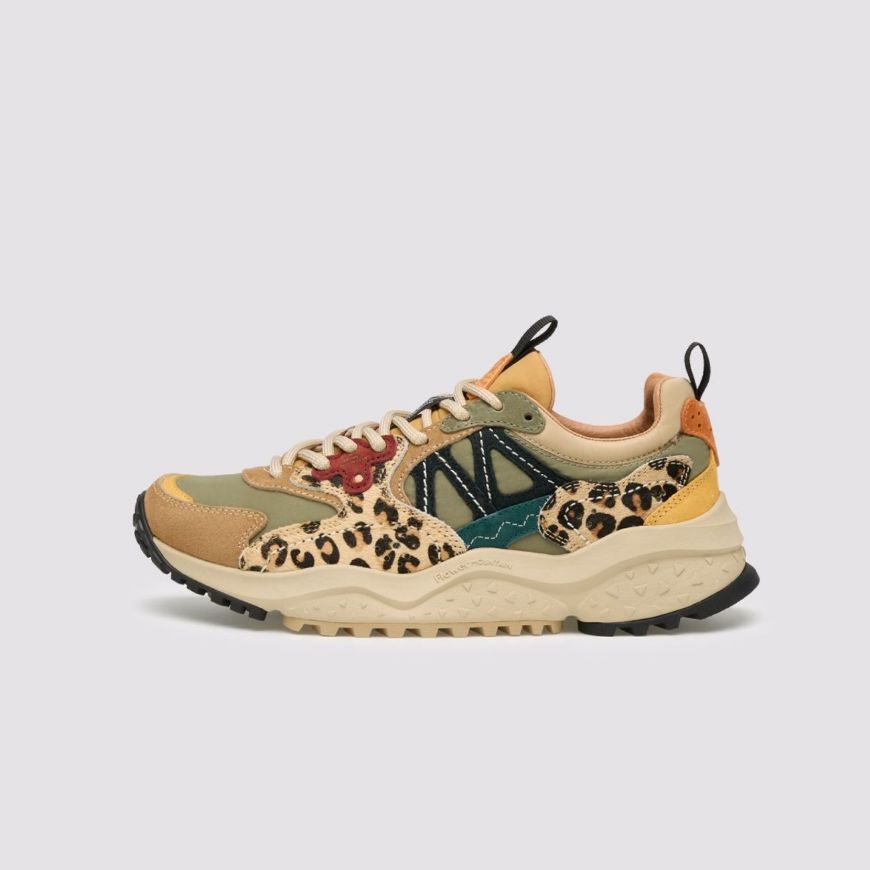 Снимка на FLOWER MOUNTAIN ДАМСКИ СПОРТНИ ОБУВКИ SOLIN WOMAN SUEDE AND FABRIC SNEAKERS - BROWN-MILITARY-BLACK-P