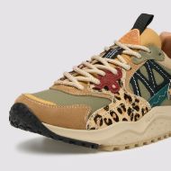 Снимка на FLOWER MOUNTAIN ДАМСКИ СПОРТНИ ОБУВКИ SOLIN WOMAN SUEDE AND FABRIC SNEAKERS - BROWN-MILITARY-BLACK-P 3