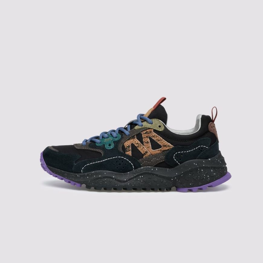 Снимка на FLOWER MOUNTAIN ДАМСКИ СПОРТНИ ОБУВКИ SOLIN UNI SUEDE/ FABRIC/ PONY HAIR SNEAKERS - CLACK-DARK GREY-