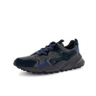 Снимка на FLOWER MOUNTAIN МЪЖКИ СПОРТНИ ОБУВКИ RULIS MAN SUEDE AND CHECKED FABRIC SNEAKERS - NAVY-DARK GREY 2