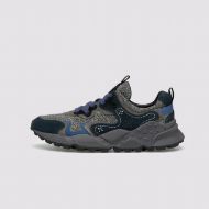 Снимка на FLOWER MOUNTAIN МЪЖКИ СПОРТНИ ОБУВКИ RULIS MAN SUEDE AND CHECKED FABRIC SNEAKERS - NAVY-DARK GREY 1