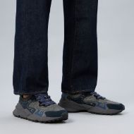 Снимка на FLOWER MOUNTAIN МЪЖКИ СПОРТНИ ОБУВКИ RULIS MAN SUEDE AND CHECKED FABRIC SNEAKERS - NAVY-DARK GREY 7