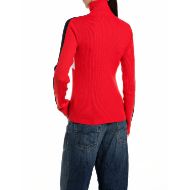 Снимка на REPLAY ДАМСКИ ПУЛОВЕР 1981 REPLAY TURTLE-NECK SLIM WOOL BLEND SWEATER IMPERIAL RED GARDENIA 2