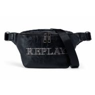 Снимка на REPLAY МЪЖКА ЧАНТА VINTAGE LOOK BELT BAG WITH LETTERING BLACK 1