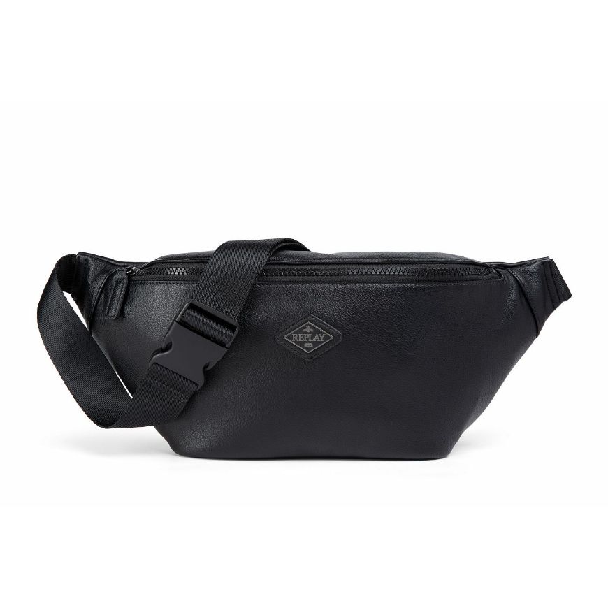 Снимка на REPLAY МЪЖКА ЧАНТА HAMMERED SOLID-COLOUR WAIST BAG BLACK