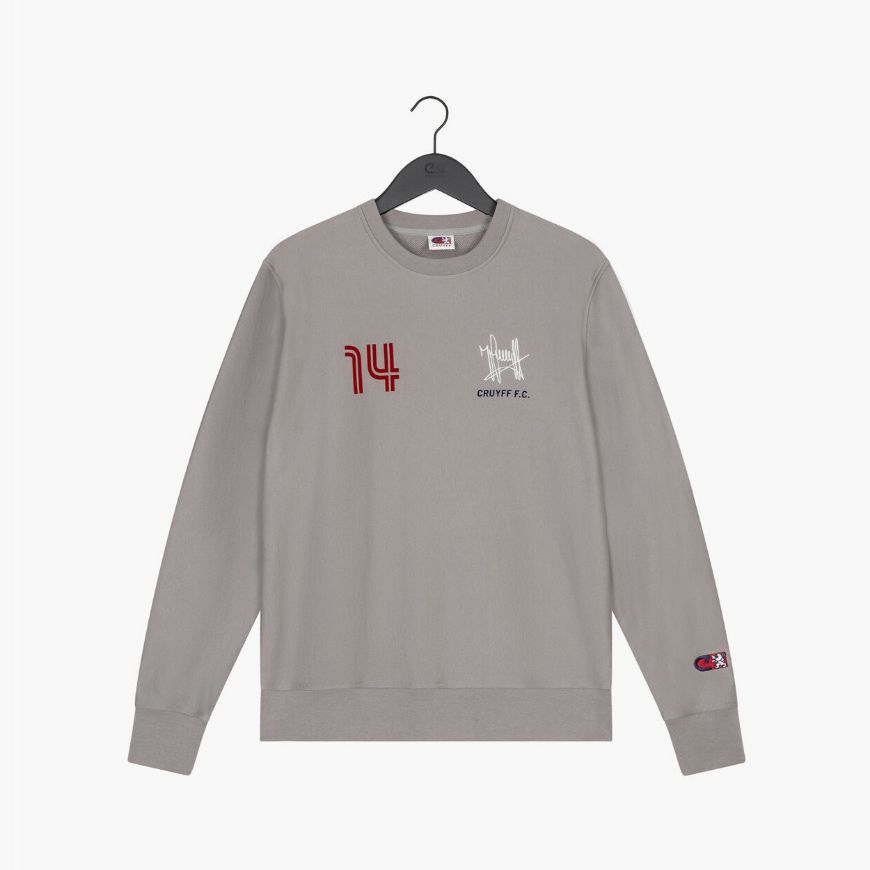 Picture of CRUYFF MEN'S HERITAGE JOHAN SWEATSHIRT CREWNECK GREY MELANGE