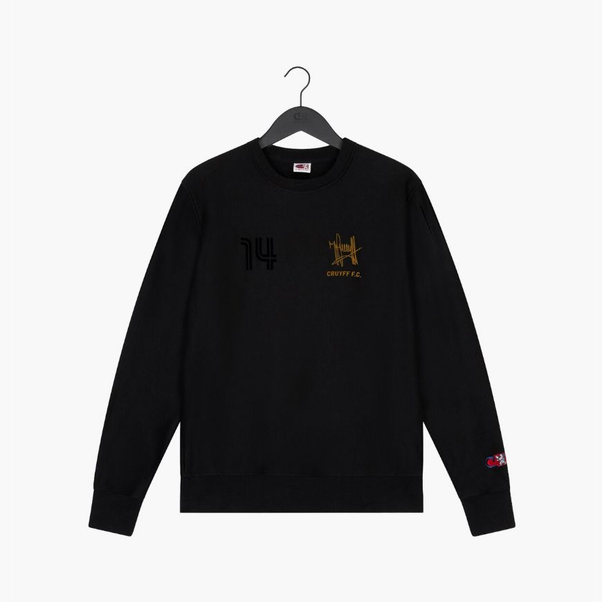 Picture of CRUYFF MEN'S HERITAGE JOHAN SWEATSHIRT CREWNECK BLACK