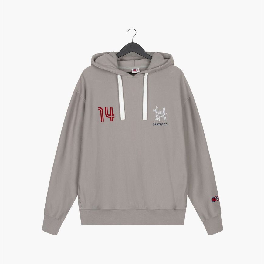 Picture of CRUYFF MEN'S HERITAGE JOHAN SWEATSHIRT HOODIE GREY MELANGE