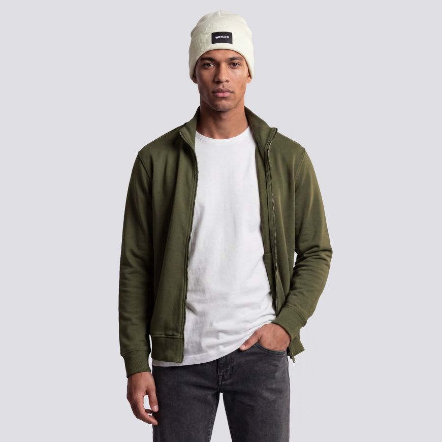 Picture of GAS MEN'S LUSTIG PK LOGO PATCH 3653 OLIVE NIGHT