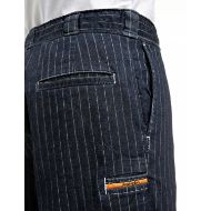 Picture of REPLAY INC. STRAIGHT-FIT SLATER CHINOS STRIPED DENIM DARK BLUE 8