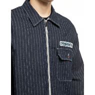 Picture of REPLAY INC. FULL ZIP INDIGO STRIPED DENIM SHIRT DARK BLUE 3