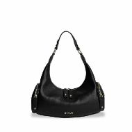 Picture of REPLAY WOMEN'S VINTAGE PU HOBO BAG BLACK 2