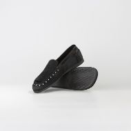 Picture of ASH WOMEN'S JASPER STUDDED LEATHER MOC PONY BLACK 4