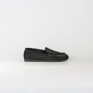 Picture of ASH WOMEN'S JASPER STUDDED LEATHER MOC PONY BLACK 1