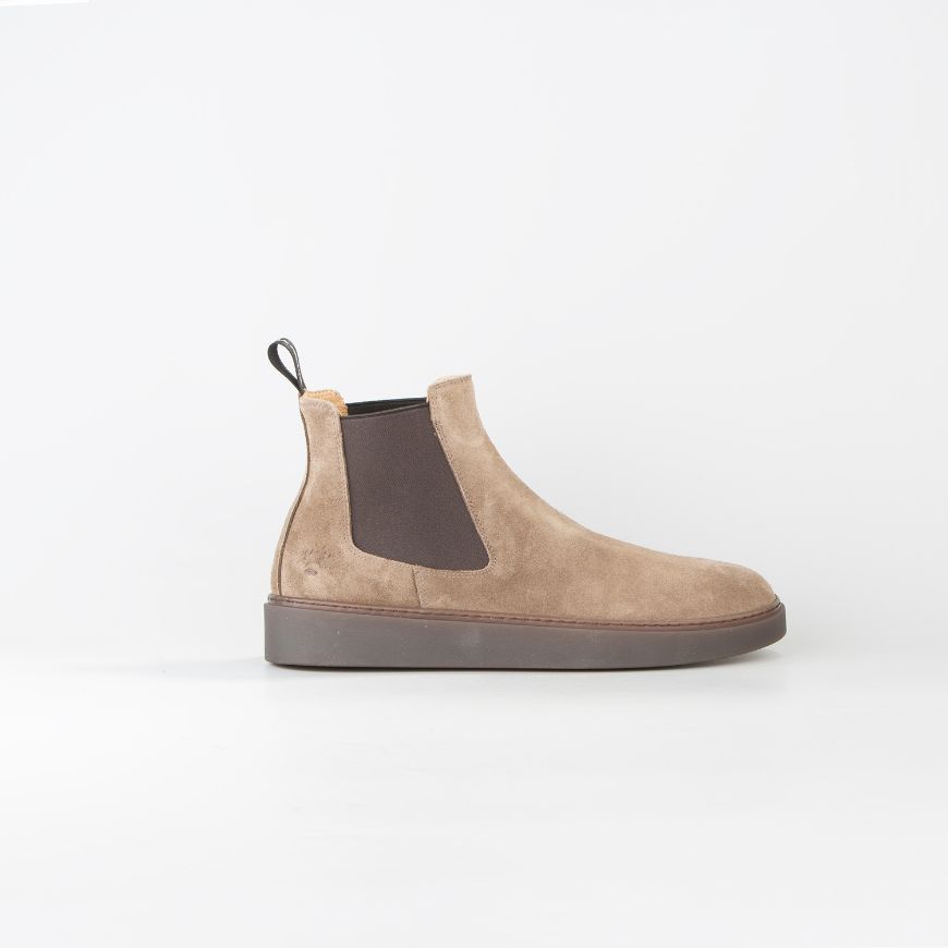 Снимка на LA MARTINA МЪЖКИ ОБУВКИ VELVET CHELSEA IN SUEDE TAUPE