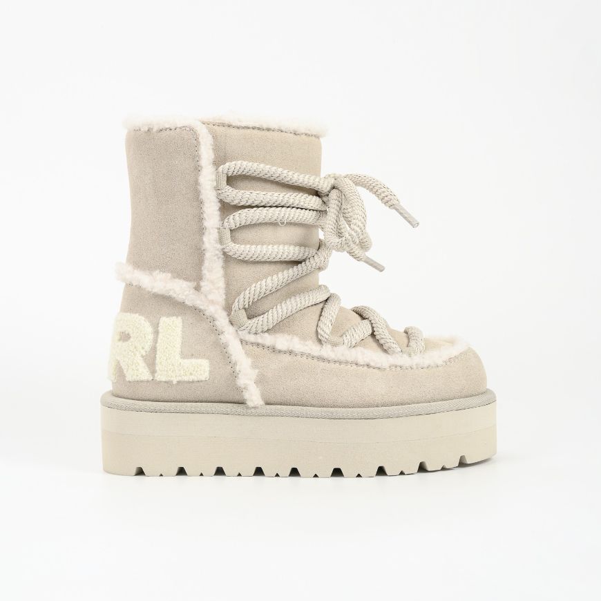 Снимка на KARL LAGERFELD ДАМСКИ БОТУШИ SKYLAR SKI PADDED LOW BOOTS OFF WHITE