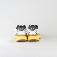 Picture of CNC COSTUME NATIONAL MEN'S QS.89 MIXED LEATHER AND FABRIC SNEAKERS WHITE/BLACK 5