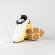 Picture of CNC COSTUME NATIONAL MEN'S QS.89 MIXED LEATHER AND FABRIC SNEAKERS WHITE/BLACK 4