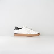 Снимка на BIKKEMBERGS МЪЖКИ СПОРТНИ ОБУВКИ RECOBA LEATHER AND SUEDE USED EFFECT SNEAKERS WHITE/BLACK 1