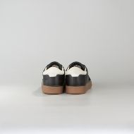 Снимка на BIKKEMBERGS МЪЖКИ СПОРТНИ ОБУВКИ RECOBA LEATHER AND SUEDE USED EFFECT SNEAKERS BLACK/OFF-WHITE 5