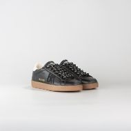 Снимка на BIKKEMBERGS МЪЖКИ СПОРТНИ ОБУВКИ RECOBA LEATHER AND SUEDE USED EFFECT SNEAKERS BLACK/OFF-WHITE 2