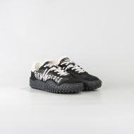 Снимка на BIKKEMBERGS МЪЖКИ СПОРТНИ ОБУВКИ FUTSAL MIXED LEATHER AND FABRIC SNEAKERS BLACK/OFF-WHITE 2