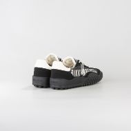 Снимка на BIKKEMBERGS МЪЖКИ СПОРТНИ ОБУВКИ FUTSAL MIXED LEATHER AND FABRIC SNEAKERS BLACK/OFF-WHITE 3