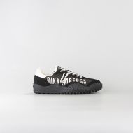 Снимка на BIKKEMBERGS МЪЖКИ СПОРТНИ ОБУВКИ FUTSAL MIXED LEATHER AND FABRIC SNEAKERS BLACK/OFF-WHITE 1