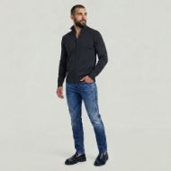 Picture of G-STAR MEN'S CORE REFINED FULL ZIP KNIT DK LEGION BLUE 4