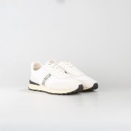 Снимка на BIKKEMBERGS МЪЖКИ СПОРТНИ ОБУВКИ IGNITE MIXED LEATHER USED EFFECT SNEAKERS OFF WHITE 2