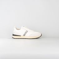 Снимка на BIKKEMBERGS МЪЖКИ СПОРТНИ ОБУВКИ IGNITE MIXED LEATHER USED EFFECT SNEAKERS OFF WHITE 1