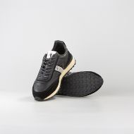Снимка на BIKKEMBERGS МЪЖКИ СПОРТНИ ОБУВКИ IGNITE MIXED LEATHER USED EFFECT SNEAKERS BLACK 5