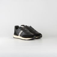 Снимка на BIKKEMBERGS МЪЖКИ СПОРТНИ ОБУВКИ IGNITE MIXED LEATHER USED EFFECT SNEAKERS BLACK 2