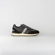 Снимка на BIKKEMBERGS МЪЖКИ СПОРТНИ ОБУВКИ IGNITE MIXED LEATHER USED EFFECT SNEAKERS BLACK 1