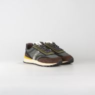 Снимка на BIKKEMBERGS МЪЖКИ СПОРТНИ ОБУВКИ IGNITE SUEDE LEATHER AND FABRIC SNEAKERS CHOCOLATE/BLACK/MILITARY G 2