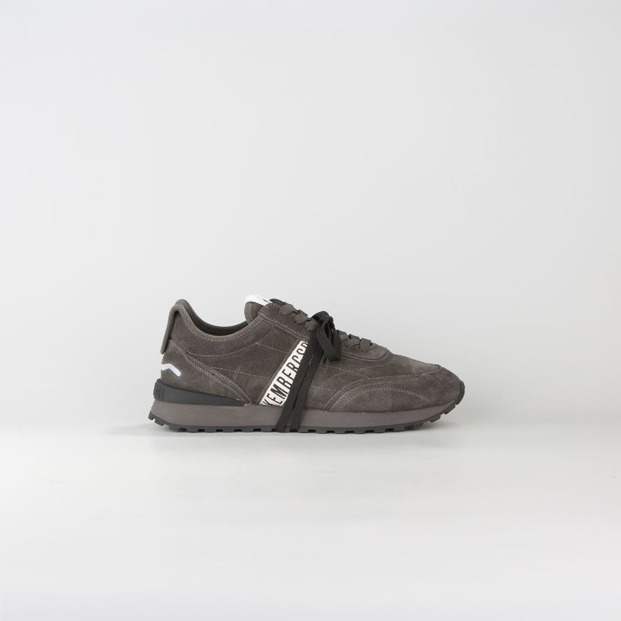 Снимка на BIKKEMBERGS МЪЖКИ СПОРТНИ ОБУВКИ IGNITE SUEDE LEATHER SNEAKERS GRAPHITE/BLACK